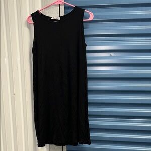 Black Sleeveless Mini Dress